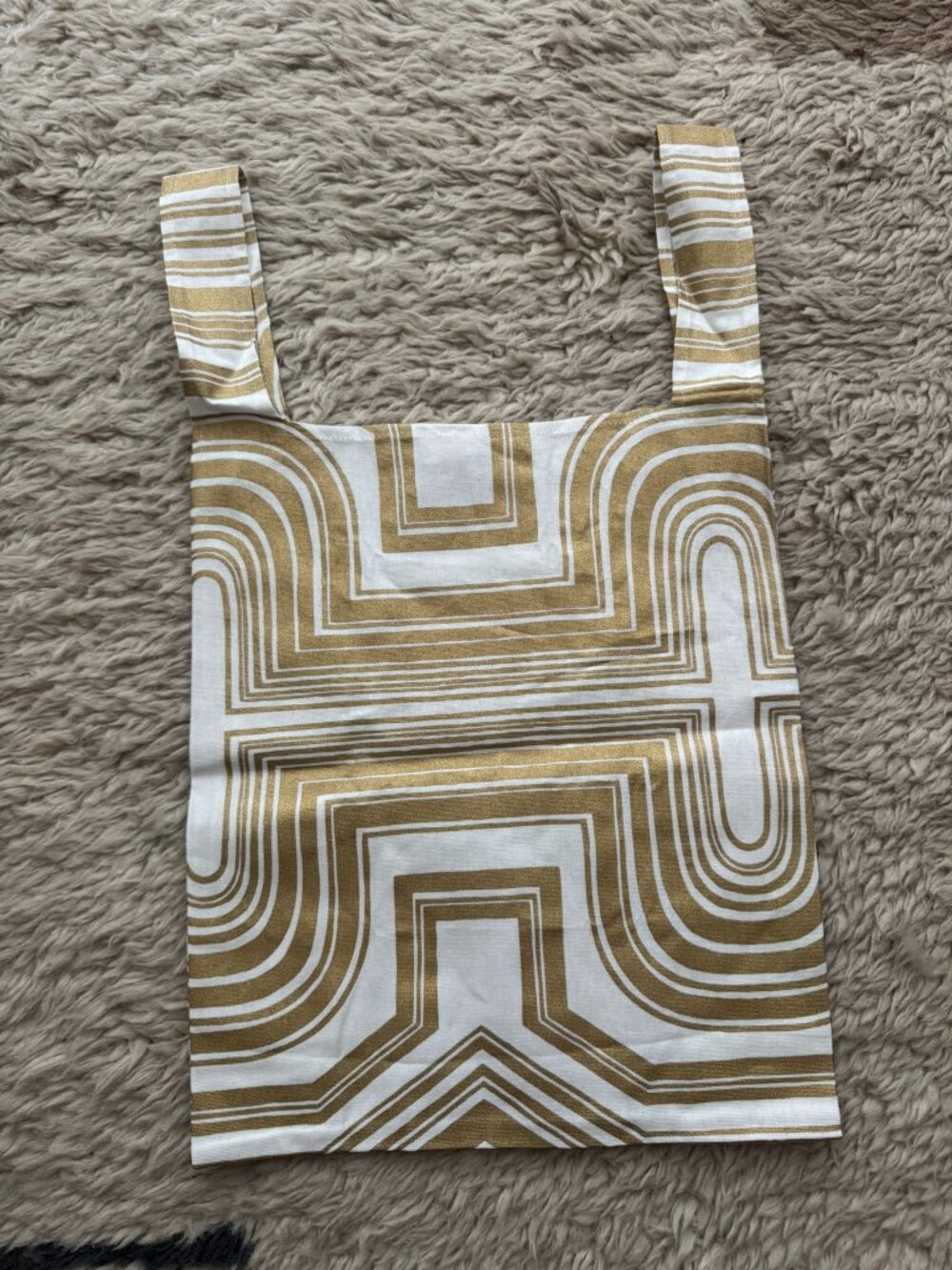 Diptyque gold and white bag